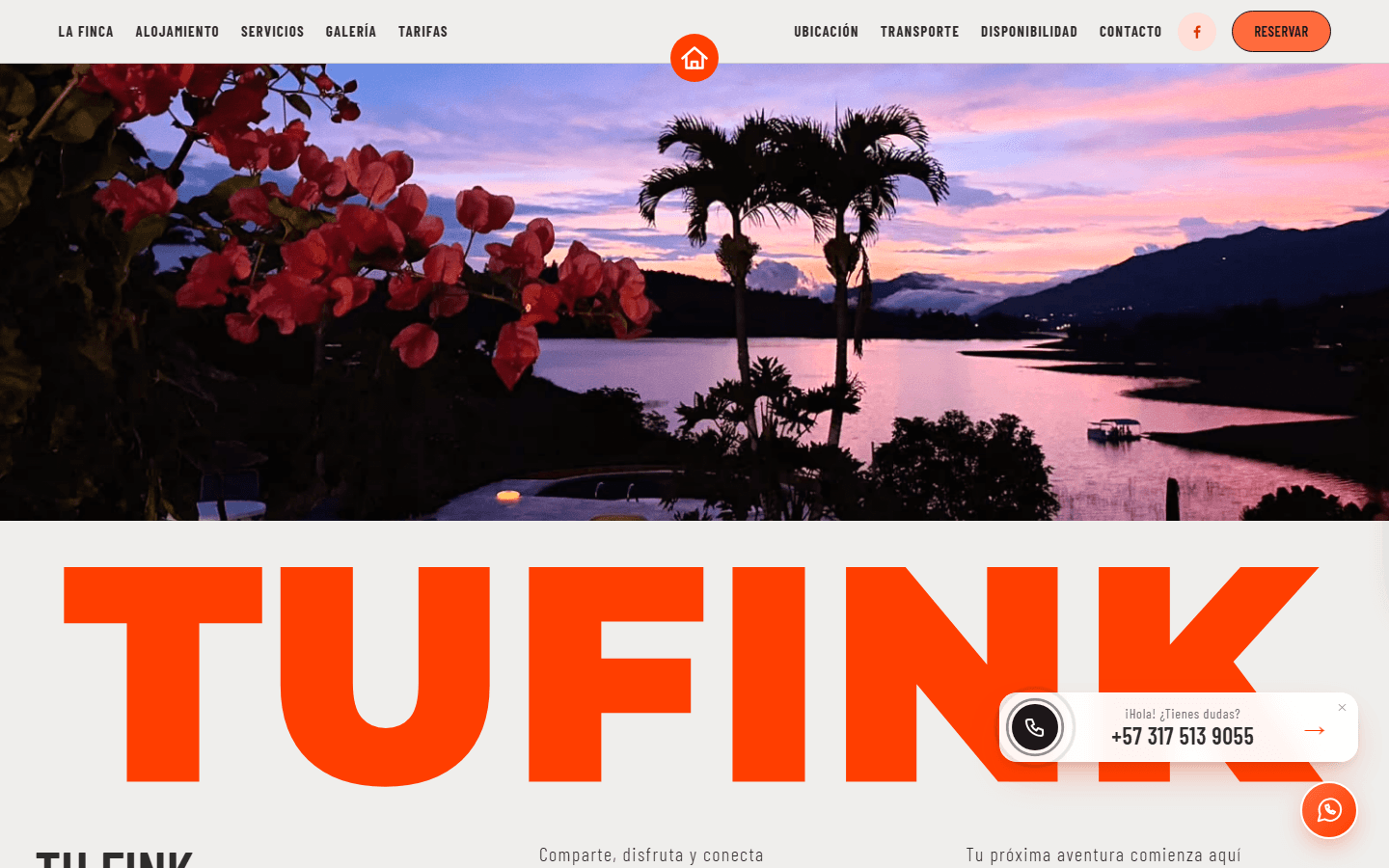 Proyecto Tufink: Sitio de reservas